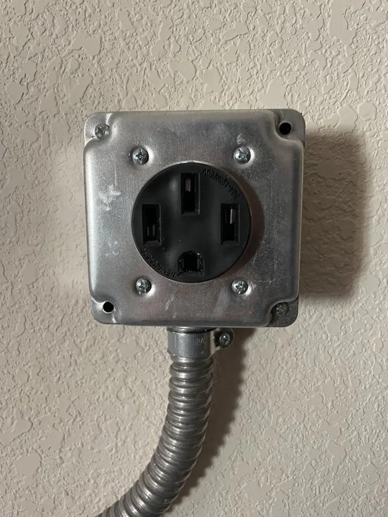 NEMA 14-50 outlet installed for Electrical Panel Upgrade in Monson